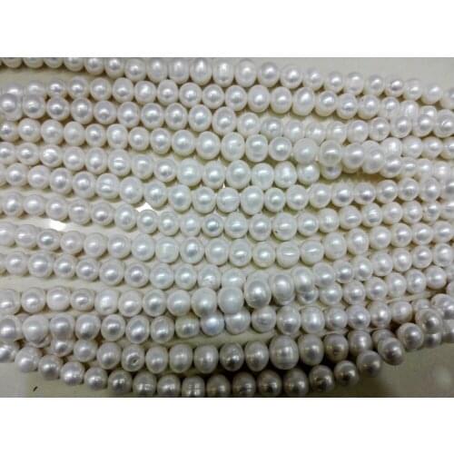 Wholesale Real Pearl Bead 12x15mm 15'' white Natural Freshwater Pearl Real Pearl Bead Loose Bead Free Shipping