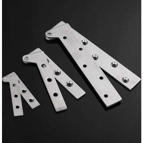 Door shaft stainless steel chicken mouth hinges upper and lower hinges heaven and earth shaft 180 degrees rotation one word hing