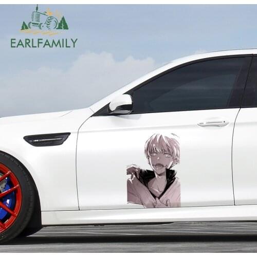 EARLFAMILY 43cm x 28cm Anime Toge Inumaki Cool Car Stickers Waterproof Decals for Jujutsu Kaisen JDM RV VAN Big Sticker