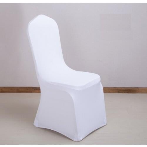 1pcs Stretch Elastic Universal White black Spandex Wedding Chair Covers Weddings Party Banquet Hotel Chair Covers Outdoor party