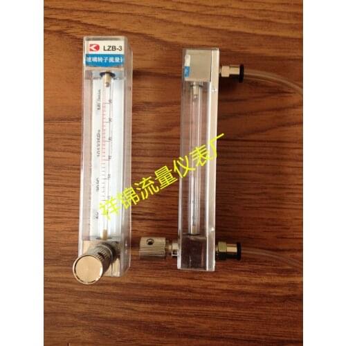 LZB-3 Glass Rotameter LZB-4 LZB-6 LZB-10 Gas Liquid Quick Connection Flowmeter