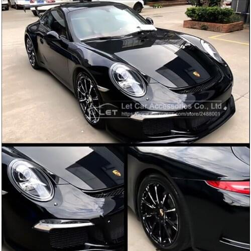 High glossy Black Gloss Black Vinyl Car Decal Wrap Sticker Black Gloss Film Wrap For HOOD Roof Motorcycle Scooter