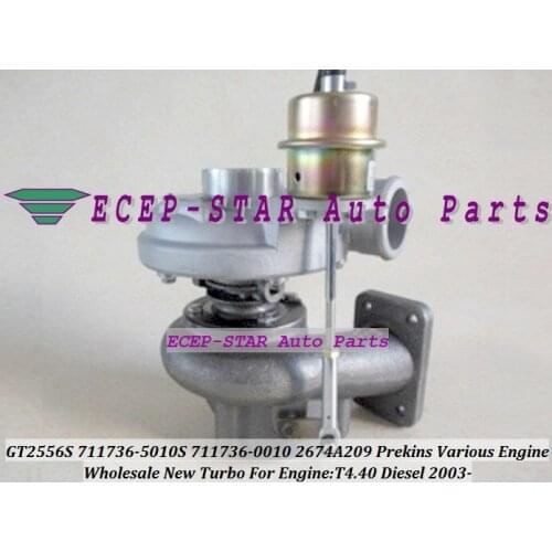 GT2556S 711736-5001S 2674A200 711736-0001 711736-0023 2674A223 2674223 711736 2674200 Turbo For Prekin Various 2003- T4.40 4.4L