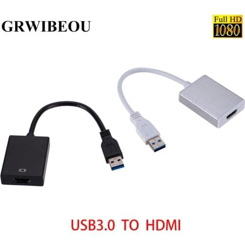 USB 3.0 To HDMI External Video Graphic Card Converter Cable For Windows 7/8/10 PC 1080P Multi Monitor Display HDTV Adapter