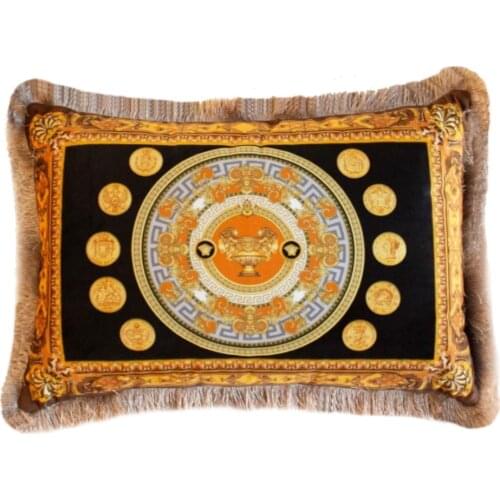 Square Pillowcase And Pillow Inside 350x500 Zippered Baroque Style Velvet Fabric Frilly Models Decorative Sofa Home Cushions