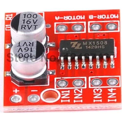 1PCS 2 Channel DC Motor Drive Module Positive and Negative PWM Speed Dual H Bridge Stepper Motor Mini L298N