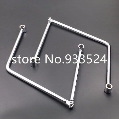 Motorcycle Adjustable 19 to 30 cm Saddle bag Support Bar For Honda Kawasaki Vulcan 1600 Suzuki Boulevard Yamaha V Star 1300