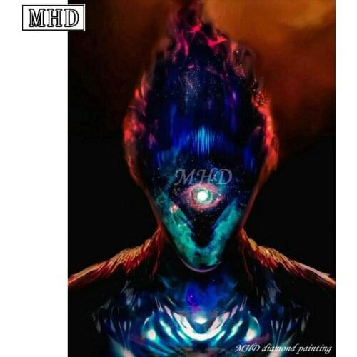 MHD full round drill 5D DIY Diamond Painting Alien 3D Diamond Cross Stitch New Arrival Rhinestone Decorative Crafts Kit 50x60cm