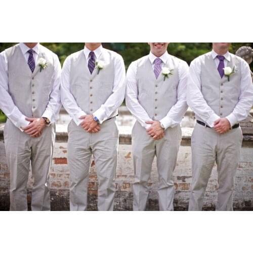 2020 Latest Pant Vest Designs Best Men Suit Casual Slim Fit Groom Suits Groomsman Tuxedos Custom Made Two Pieces(Vest+Pants)