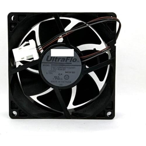 New original Nidec T92T12MGA7-53J351 DC12V 0.18A 92x92x25MM 3Lines Computer Cooling fan