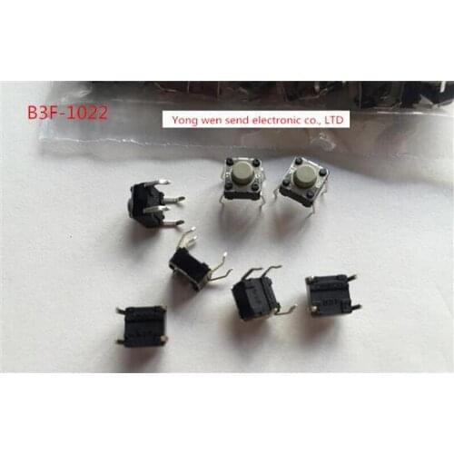 NEW switch B3F-1022 B3F1022 1.47N Micro light touch switch button Key switch DIP4