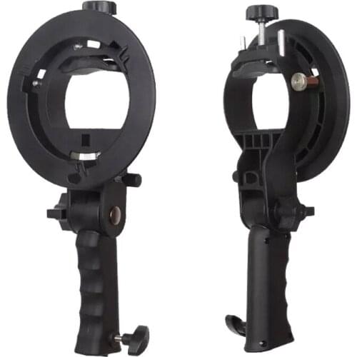 S-Type Flash Bracket Bowens S Mount Holder Universal Type for Speedlite Flash Snoot Softbox Beauty Dish Honeycomb Umbrella