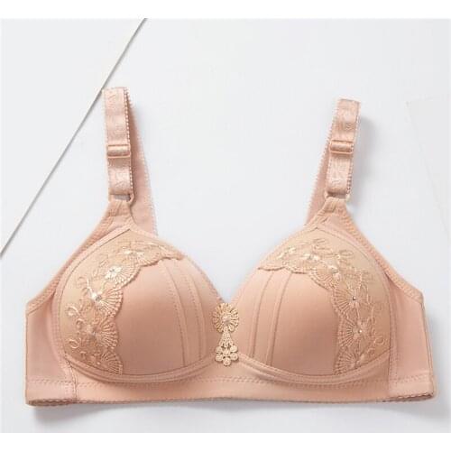 Bras For Women Thin Deep V Cup Bra Adjustable Intimates Lingerie Sexy Comfort Without Steel Ring Push Up Brasieres Plus Size
