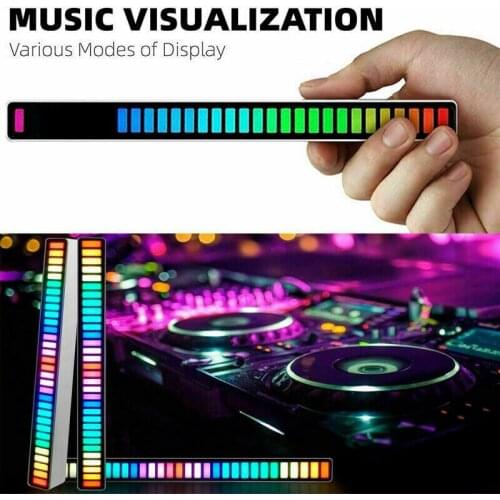 LED Strip Light Sound Control Pickup Rhythm Ambient Light Music Atmosphere Light RGB Tube USB Energy-Saving Lamp Ambient Light