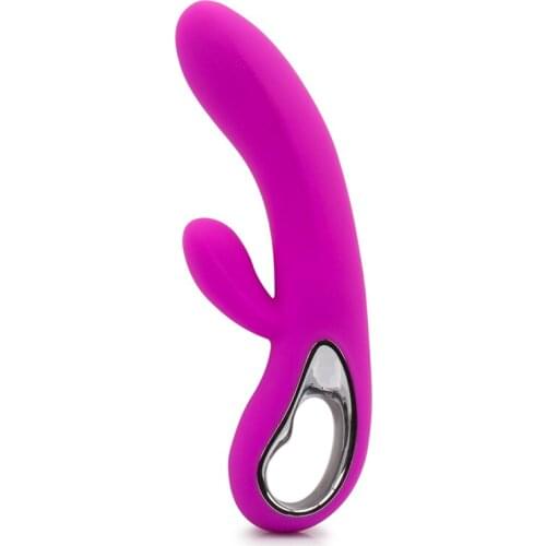 Erotic Silicone Rabbit Vibrator 12 Modes Powerful Clitoris Stimulator Waterproof G Spot Dildo Vibrator Adult Sex Toys for Woman
