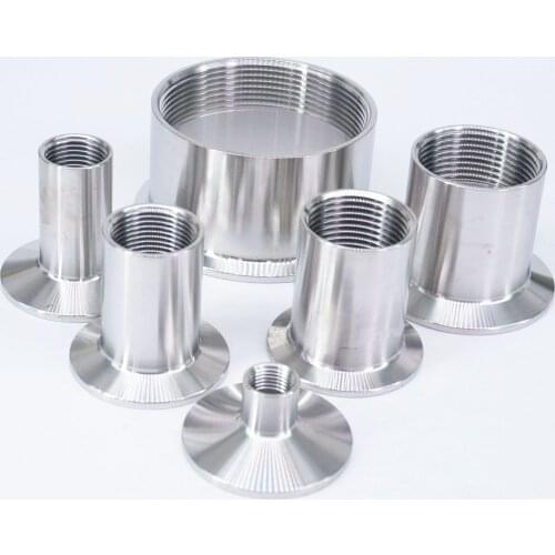 1/8" To 3" BSPT Female Thread x 0.5" 0.75" 1.5" 2" 2.5" 3" Tri Clamp Ferrule O/D 304 Stainless Steel Sanitary Fitting Homebrew