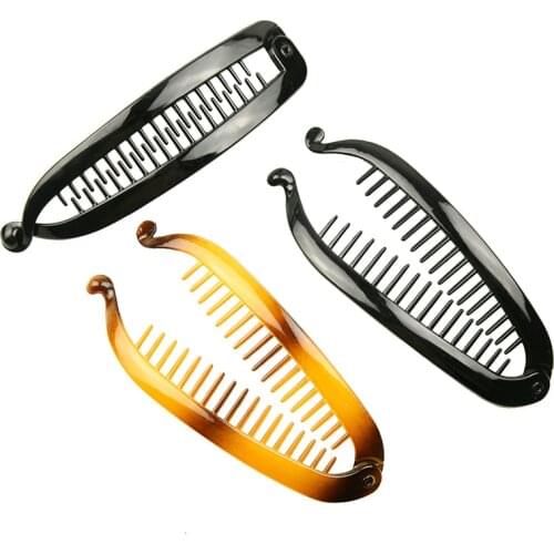 Hair Claws Clip Fish Shape Banana Barrettes Black Brown turtle Hairpins Hair Accessories For Women Hair Clip Clamp ACC71