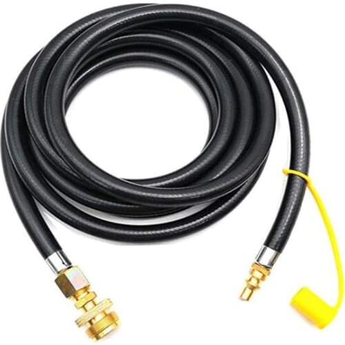 12-Foot Male Connector With 1 LB. Camping Connector For Quick Connection With Liquid Propane Hose For RV To Connect Portable Cam