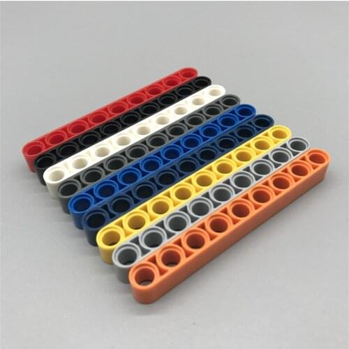 20PCS MOC technology Liftarm 1x9 Thick Beam DIY Truck Crane Model Assembly Parts Compatible With ING Bulk Bricks Toys 40490