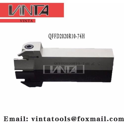 Free shipping QFFD2020R10-74H cnc cutting tools Surface Grooving tool holder matched inserts ZTFD0303-MG with good quality