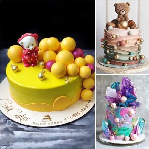 Large Small Multi Size Pearl Ball Silicone Cake Mold Chocolate Fudge Mold DIY Baking Kitchen Baking Cake Decor Tool