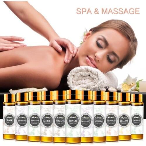 KIUNO Lavender Aroma Pure Essential Oils With 1 dropper For Massage Aromatherapy Diffuser Aroma Help Sleep Air Purifier Soothing