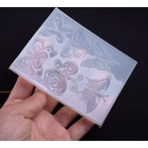 1pcs UV Resin Jewelry Liquid Silicone Mold insect Butterfly Resin Charms Molds For DIY Intersperse Decorate Making Jewelry