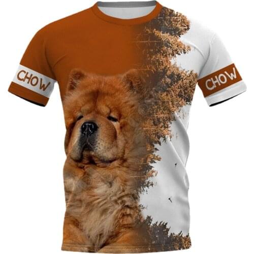 Chow Chow Dog 3D Printed T Shirts Streetwear Summer Tops women For men Funny Dog Tshirts Short sleeve