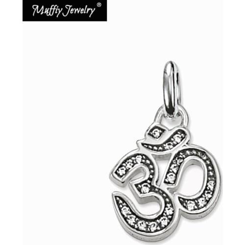 Karma OM Pendant,Europe Style Glam Fashion Good Jewelry For Women, Gift In 925 Sterling Silver Fit Bracelet,Super Deals