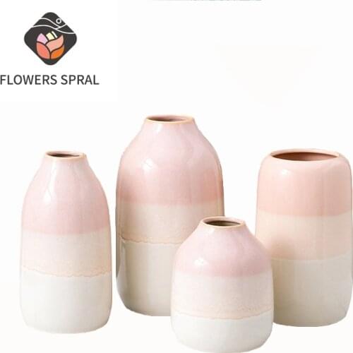 Nordic Morandi Decorative Vase Modern Home Plant Hydroponic Ceramic Vase Office Room Decoration Accessories Christmas Gifts