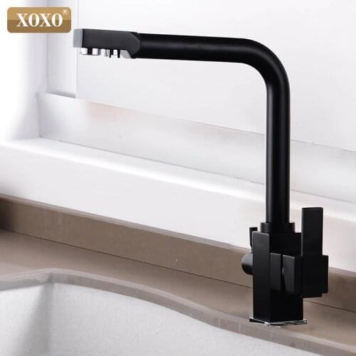 XOXO Filter Kitchen Faucet Drinking Water Single Hole 360 Rotation Pure Water Filter Kitchen Sinks Deck Mounted Mixer Tap 81018