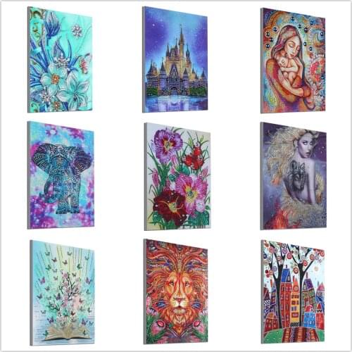 5D Diamond Painting Kit, DIY Diamond Number Rhinestone Painting Kits for Adults and Children Diamond Arts Craft Home Decor