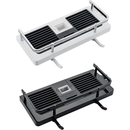 New Bathroom Storage Shelf Shower Shelf Shampoo Tray Shelf Single Layer Free Drilling Lifting Shower Head Bar Storage Shelf