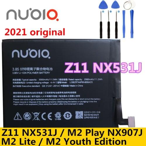 Original 3000mAh Replacement Battery For ZTE Nubia M2 Lite M2Lite NX573J / M2 PLAY NX907J Z11 Li3829T44P6h806435 Mobile Phone
