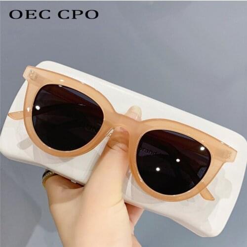 OEC CPO Vintage Cat Eye Sunglasses Women Brand Designer Retro Orange Sun Glasses Female Shades Eyeglasses Gafas De Sol UV400