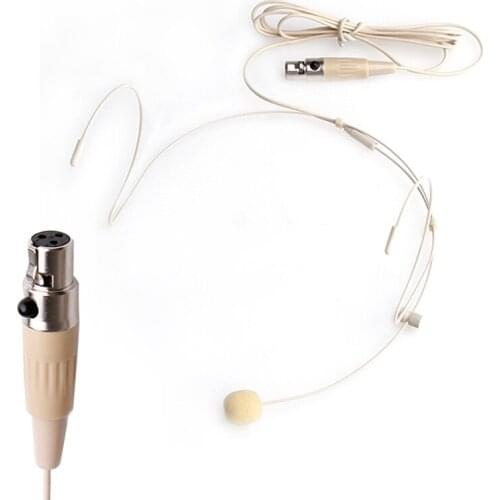 OOTDTY New 2019 arrival Dual Ear Hook Mic Headworn Headset Head Microphone For Shure ALL XLR 3PIN TA3F