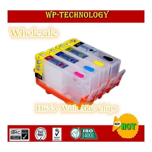 [Wholesale] Empty Refill cartridge suit for HP655, suit for HP3525 HP4615 HP4625 HP5525 HP6520 HP6525 , With permanent Chips