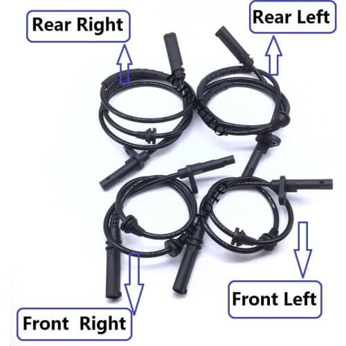 Front & Rear L/R ABS Speed Sensor for BMW X5 E70 F15 F85 X6 E71 E72 F16 F86 OE# 34526771776 / 34526771777