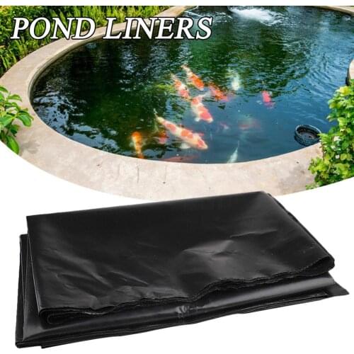 1.5x2m/2x2m/2x3m PE Fish Pond Liner Garden Pond Landscaping Pool Reinforced Thick Heavy Duty Waterproof Membrane Pond Liners