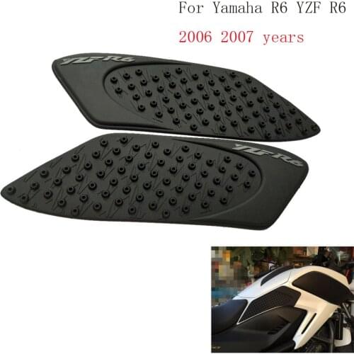 For Yamaha R6 2006 2007 YZFR6 YZF R6 Motorcycle Anti slip Tank Pad 3M Side Gas Knee Grip Traction Pads Protector Sticker