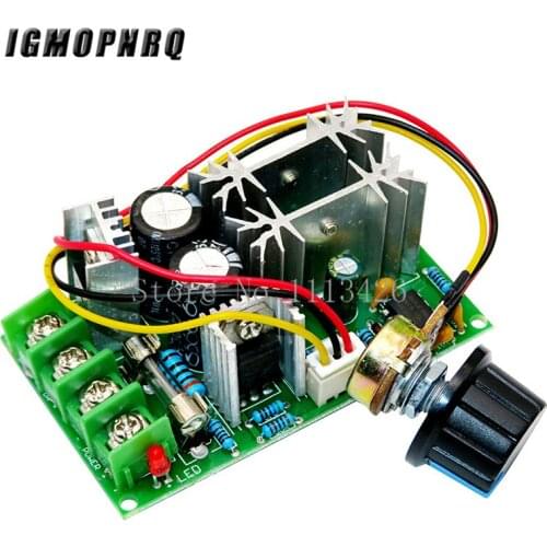 DC 10-60V DC motor speed regulator 12V 24V 36V 48V High power drive module PWM Motor speed controller 20A current regulator