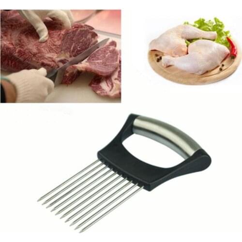 Onion Cutter Chopper Slicer Vegetable Tools Multifunction Cutting Loose Meat Tomato Aid Guide Holder Slicing Kitchen Gadget