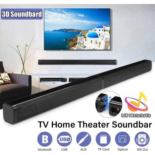 4*10W Detachable Bluetooth Speaker Box Wireless Bass Subwoofer Soundbar Speakers for TV Home Theater System Sound box