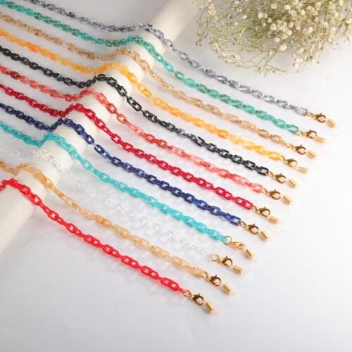 Teamer Tiny Acrylic Mask Chain Neck Holder Lanyards Fashion Women Glasses Chains Sunglasses Straps Cord Eyeglasses Accessories
