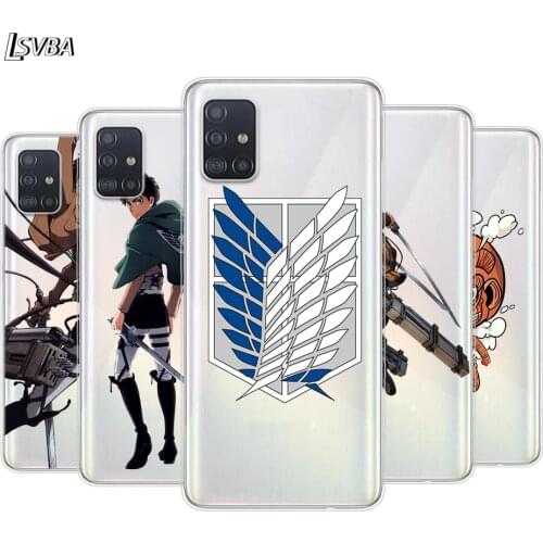 HOT attack on Titan For Samsung Galaxy A01 A11 A12 A22 A21S A31 A41 A42 A51 A71 A32 A52 A72 A02S Silicone Phone Case