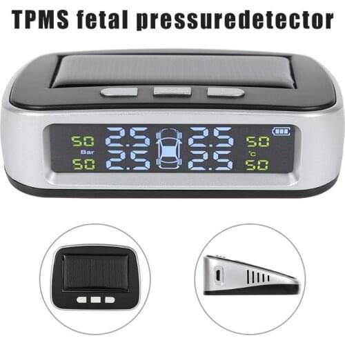 T03 Solar Wireless Car TPMS LCD Color Display Mode Clear Accurate Auto Tire Pressure Monitoring System with 4 Sensors