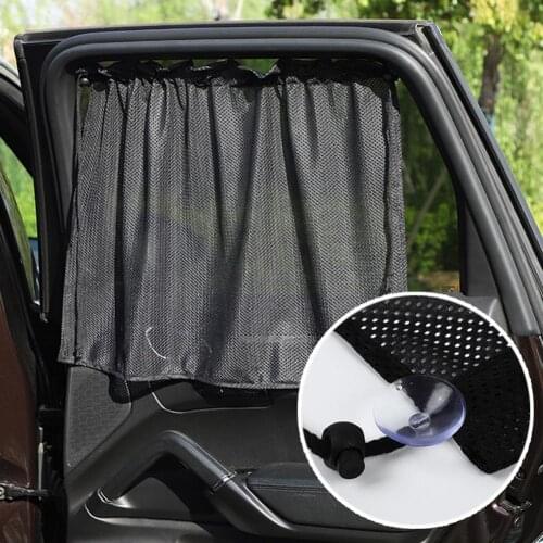 Car Window Sunshade Privacy Auto Sun-Proof Curtain Car Anti-UV Side Window Shade Curtain Sun Visor Blinds Cover Car Interior