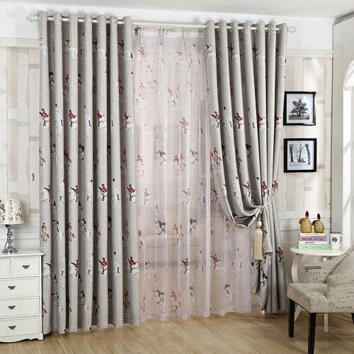 Knight Boys Blackout Curtains for Bedroom Jinya Home Decor Polyester Fabric Thermal Insulation Kitchen Window Door Curtian Panel
