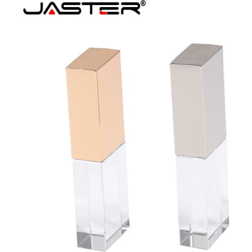 JASTER OPEL crystal + metal USB flash drive pendrive 4GB 8GB 16GB 32GB 64GB 128GB External Storage memory stick u disk