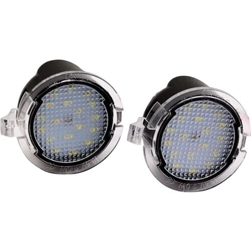 Built-in Canbus LED Side Mirror Pudlle Lights SUNKIA 2pcs/lot for Ford Mondeo MK5/F150 Pickup Heritage/Mustang/Explorer/Edge